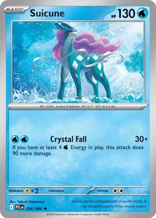 Suicune 026/094 Reverse Holo (Phantasmal Flames)