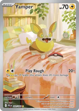 Yamper 099/094 · Holofoil (Phantasmal Flames)