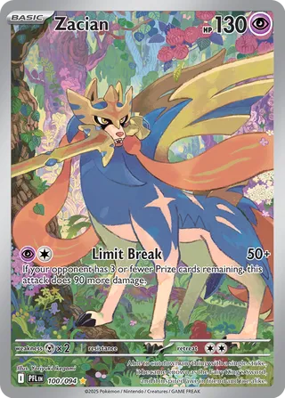 Zacian 100/094 · Holofoil (Phantasmal Flames)