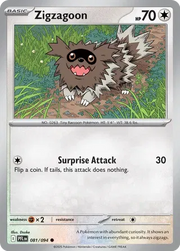 Zigzagoon 081/094 · Reverse Holofoil (Phantasmal Flames)