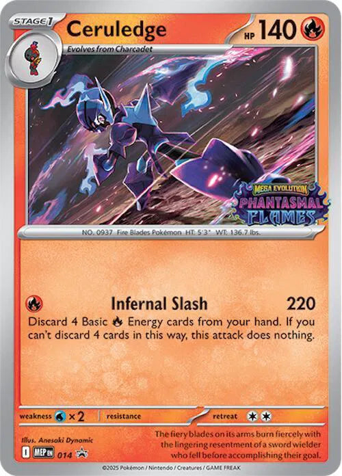 Ceruledge (Prerelease) 014 (Mega Evolution Promos)