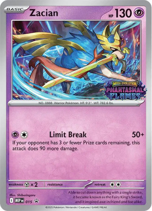 Zacian (Prerelease) 015 (Mega Evolution Promos)