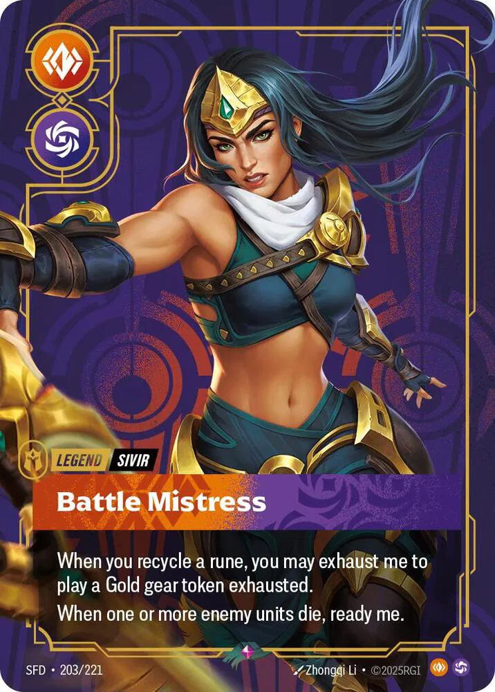 Sivir - Battle Mistress 203/221 (Spiritforged)