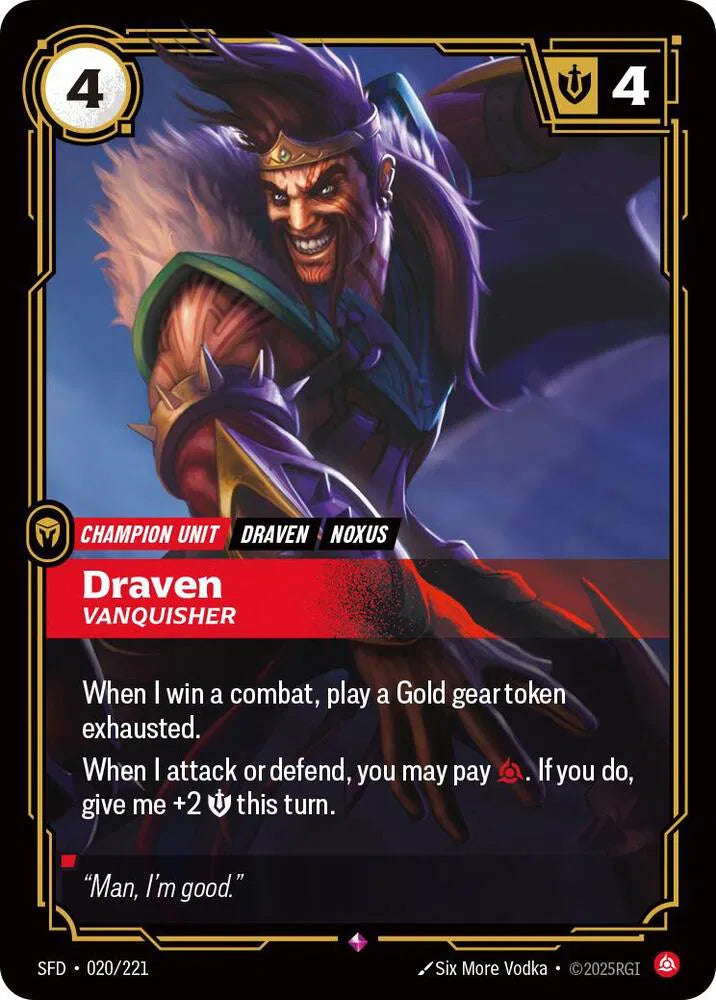Draven - Vanquisher 020/221 (Spiritforged)