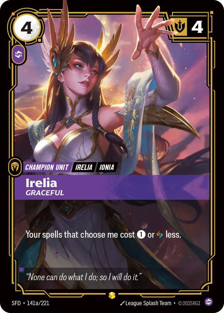 Irelia - Graceful (Alternate Art) 141a/221 · Foil (Spiritforged)