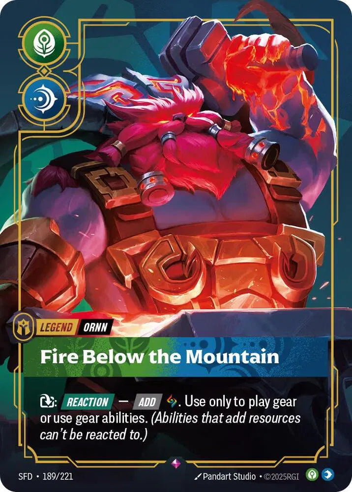 Ornn - Fire Below the Mountain 189/221 (Spiritforged)