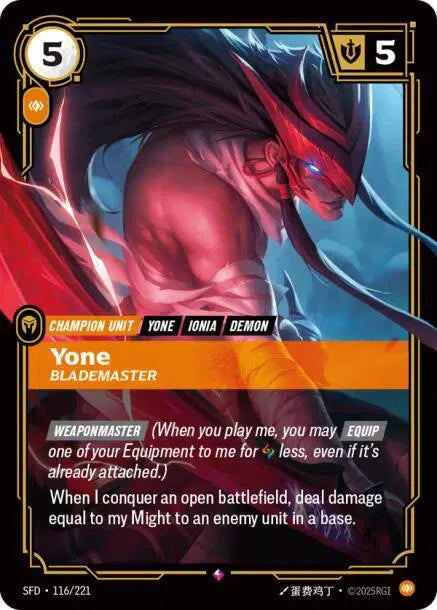 Yone - Blademaster 116/221 (Spiritforged)