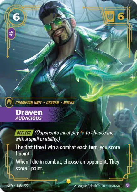 Draven - Audacious (Alternate Art) 148a/221 · Foil (Spiritforged)