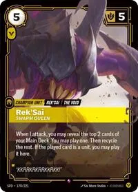 Rek'Sai - Swarm Queen 170/221 (Spiritforged)
