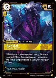 Rek'Sai - Swarm Queen (Alternate Art) 170a/221 (Spiritforged)