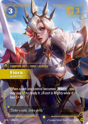 Fiora - Worthy (Alternate Art) 180a/221 (Spiritforged)