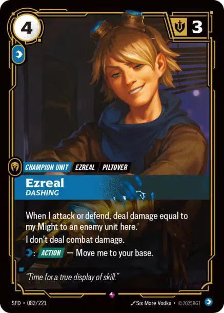 Ezreal - Dashing 082/221 (Spiritforged)
