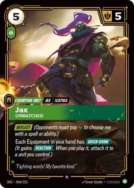 Jax - Unmatched 054/221 (Spiritforged)