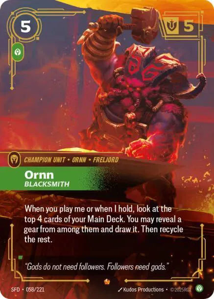 Ornn - Blacksmith 058/221 (Spiritforged)