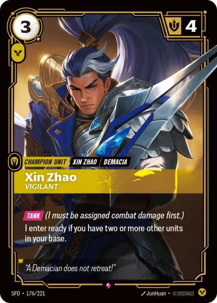 Xin Zhao - Vigilant 176/221 (Spiritforged)