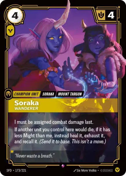 Soraka - Wanderer 173/221 (Spiritforged)