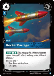 Rocket Barrage 077/221 · Normal (Spiritforged)