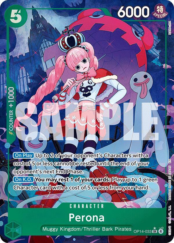 Perona (Alternate Art) OP14-033 (The Azure Sea's Seven)