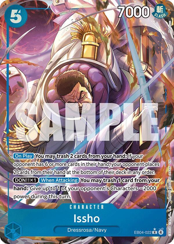 Issho (Alternate Art) EB04-022 · Foil (The Azure Sea's Seven)