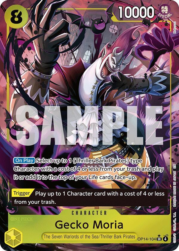 Gecko Moria - OP14-104 (Alternate Art) (The Azure Sea's Seven)