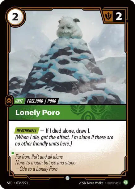 Lonely Poro 036/221 · Normal (Spiritforged)