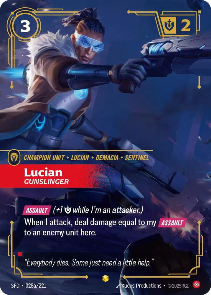 Lucian - Gunslinger (Alternate Art) 028a/221 · Foil (Spiritforged)