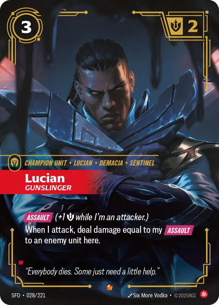 Lucian - Gunslinger 028/221 (Spiritforged)