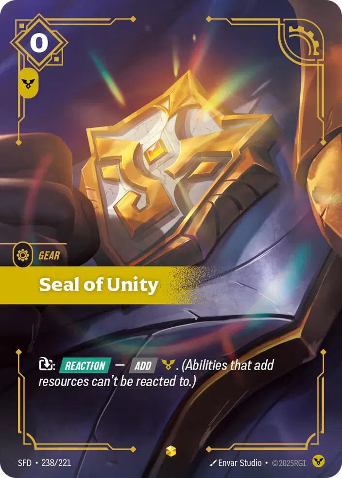 Seal of Unity (Overnumbered) 238/221 (Spiritforged)