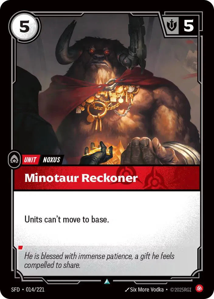 Minotaur Reckoner 014/221 · Normal (Spiritforged)