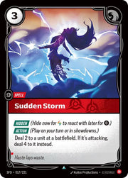 Sudden Storm 017/221 · Normal (Spiritforged)