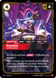 Rumble - Hotheaded 026/221 (Spiritforged)
