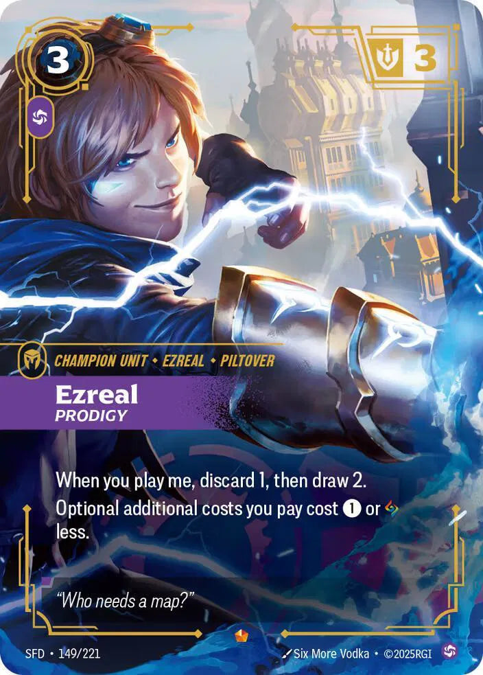Ezreal - Prodigy 149/221 · Foil (Spiritforged)