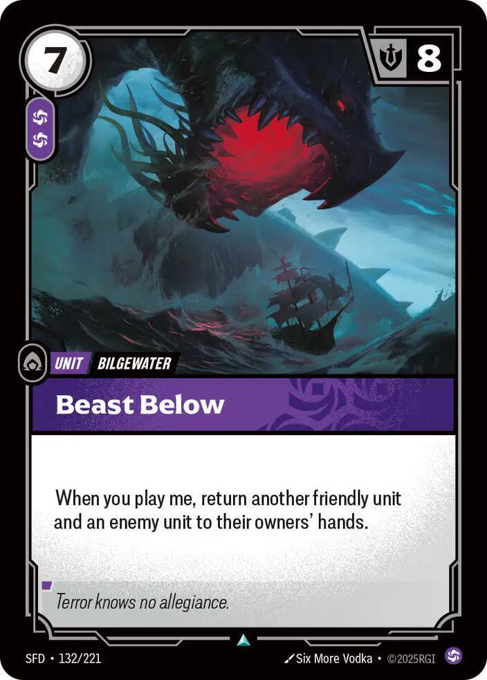 Beast Below 132/221 · Foil (Spiritforged)