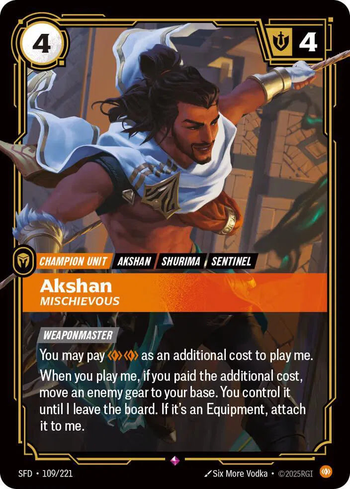 Akshan - Mischievous 109/221 (Spiritforged)