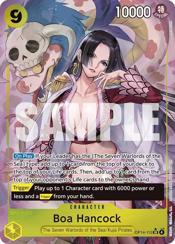 Boa Hancock - OP14-112 (Alternate Art) (The Azure Sea's Seven) — PSA 9