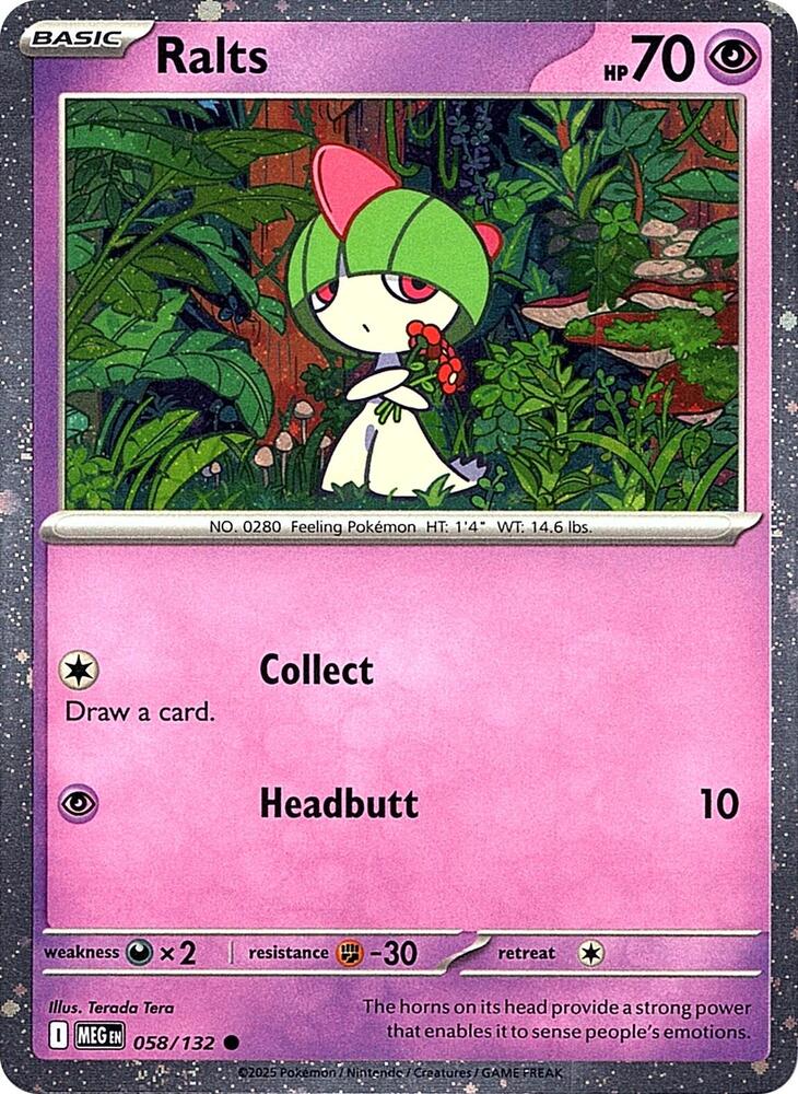 Ralts (Cosmos Holo) 058/132 (Miscellaneous Cards & Products)