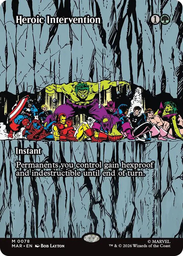 Heroic Intervention (0078) (Borderless) · Normal (Marvel Eternal-Legal)