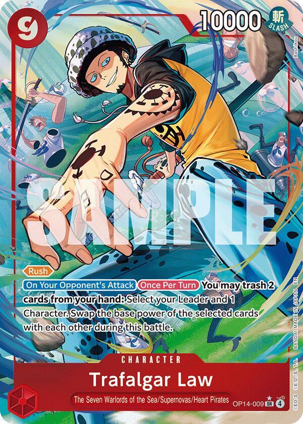 Trafalgar Law - OP14-009 (Alternate Art) · Foil (The Azure Sea's Seven)