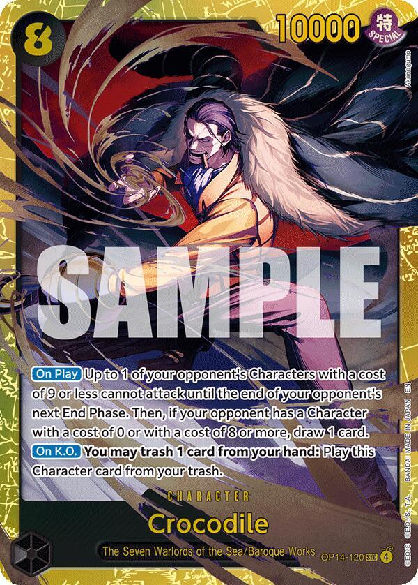 Crocodile - OP14-120 · Foil (The Azure Sea's Seven)