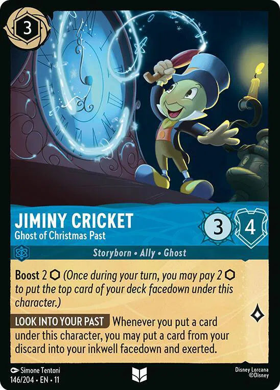 Jiminy Cricket - Ghost of Christmas Past 146/204 · Normal (Winterspell)