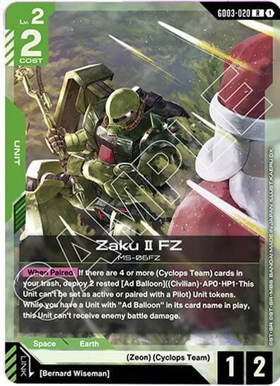 Zaku II FZ GD03-020 (Steel Requiem)