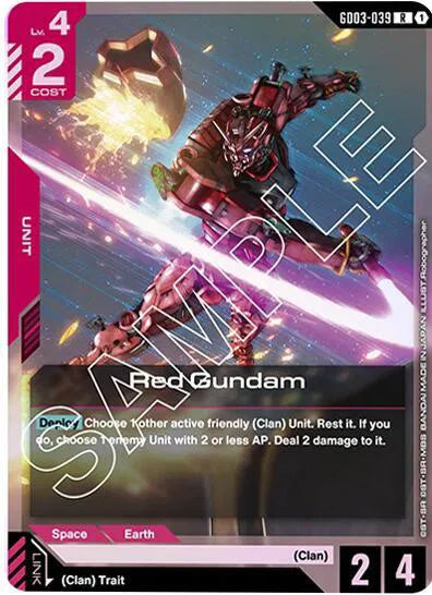 Red Gundam GD03-039 · Holofoil (Steel Requiem)