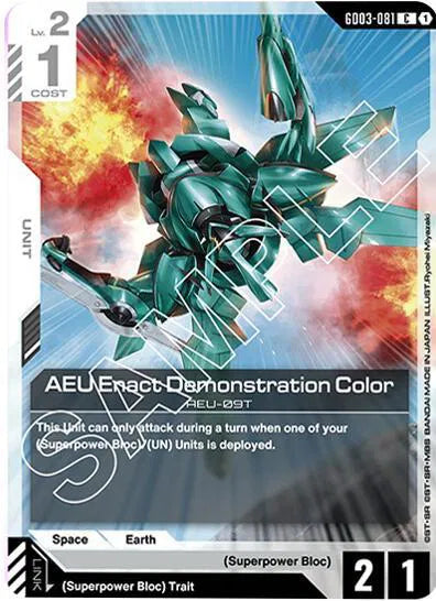 AEU Enact Demonstration Color GD03-081 · Normal (Steel Requiem)