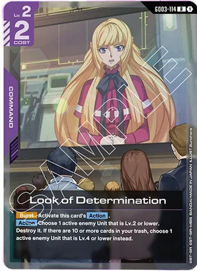 Look of Determination GD03-114 · Holofoil (Steel Requiem)
