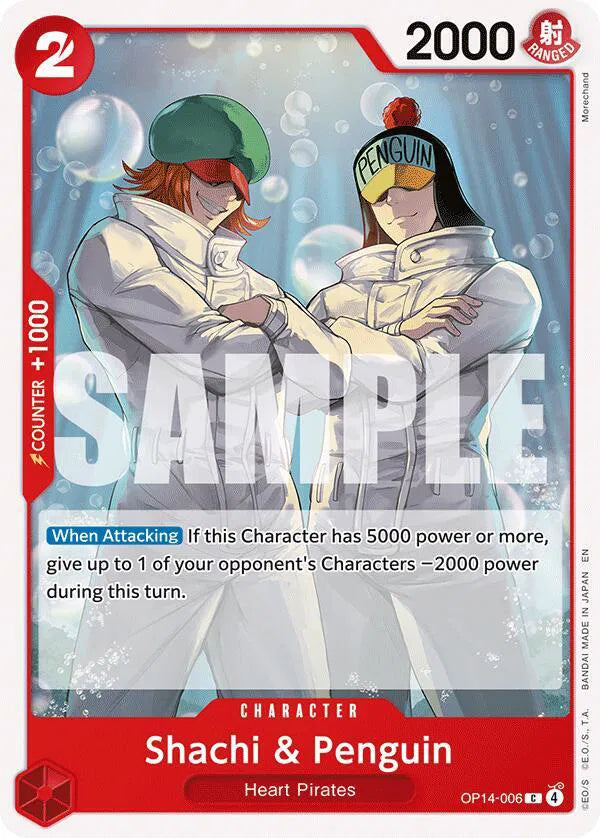 Shachi & Penguin OP14-006 (The Azure Sea's Seven)