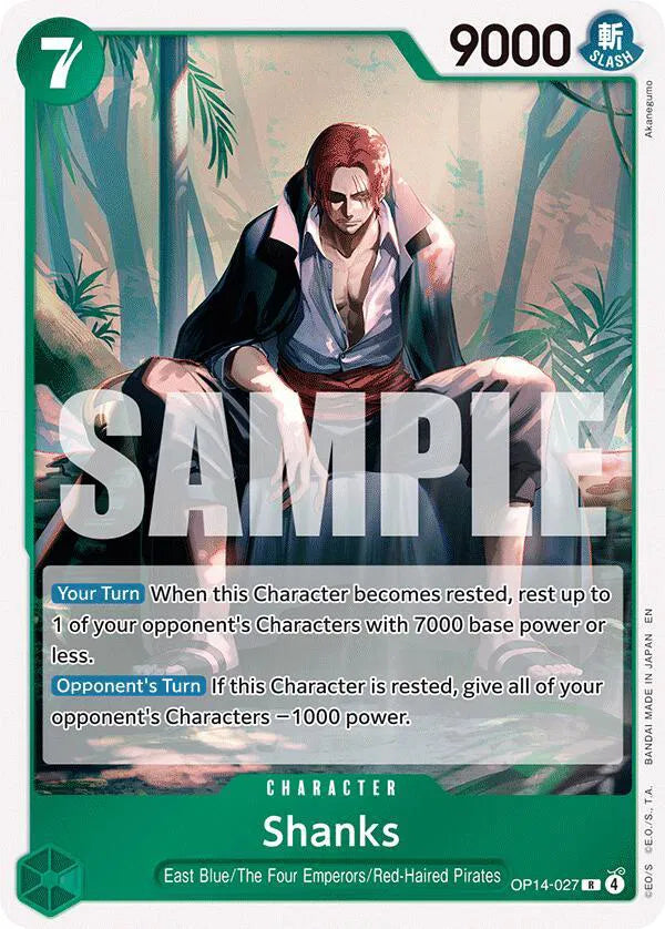 Shanks OP14-027 (The Azure Sea's Seven)