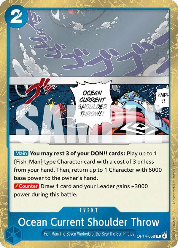 Ocean Current Shoulder Throw OP14-058 · Foil (The Azure Sea's Seven)