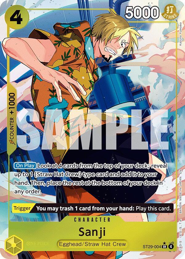 Sanji (Full Art) ST29-004 · Foil (Starter Deck 29: Egghead)