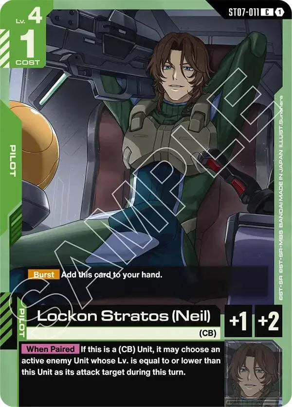 Lockon Stratos (Neil) ST07-011 · Normal (Starter Deck 07: Celestial Drive)