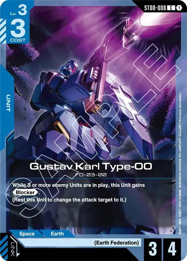 Gustav Karl Type-00 ST08-008 · Normal (Starter Deck 08: Flash of Radiance)
